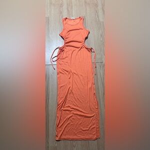 3/$20::  Women small orange ‘Jolie & Joy’ cutout maxi length dress